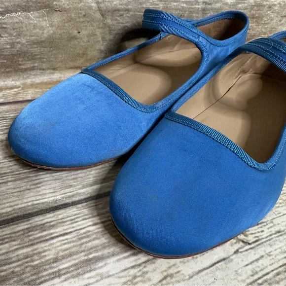Caron Callahan Ellie Mary Jane Blue shoes 37.5 - Picture 5 of 9